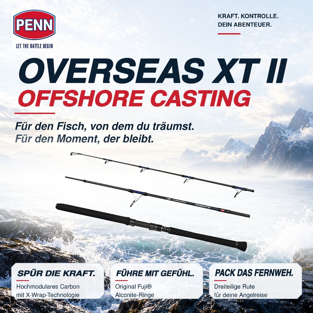 PENN Overseas XT II Offshore Casting 2,10m - 50lb