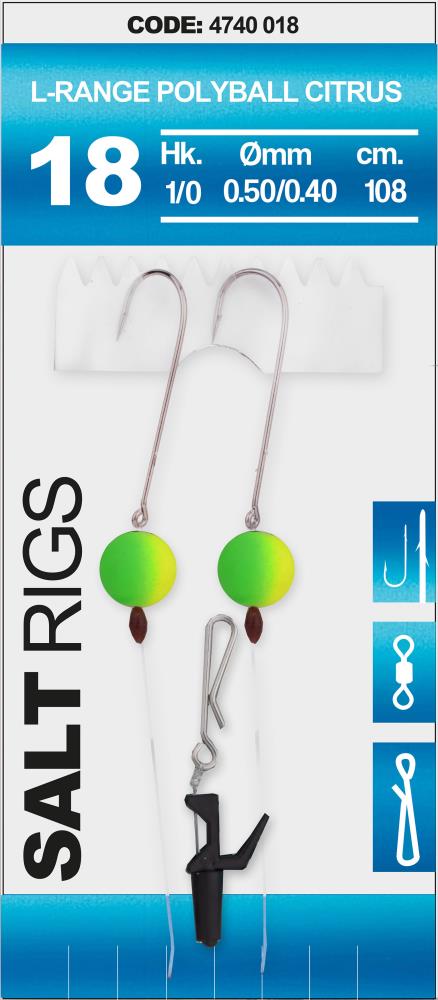 SPRO Salt Rig 18 - L-Range Polyball Citrus
