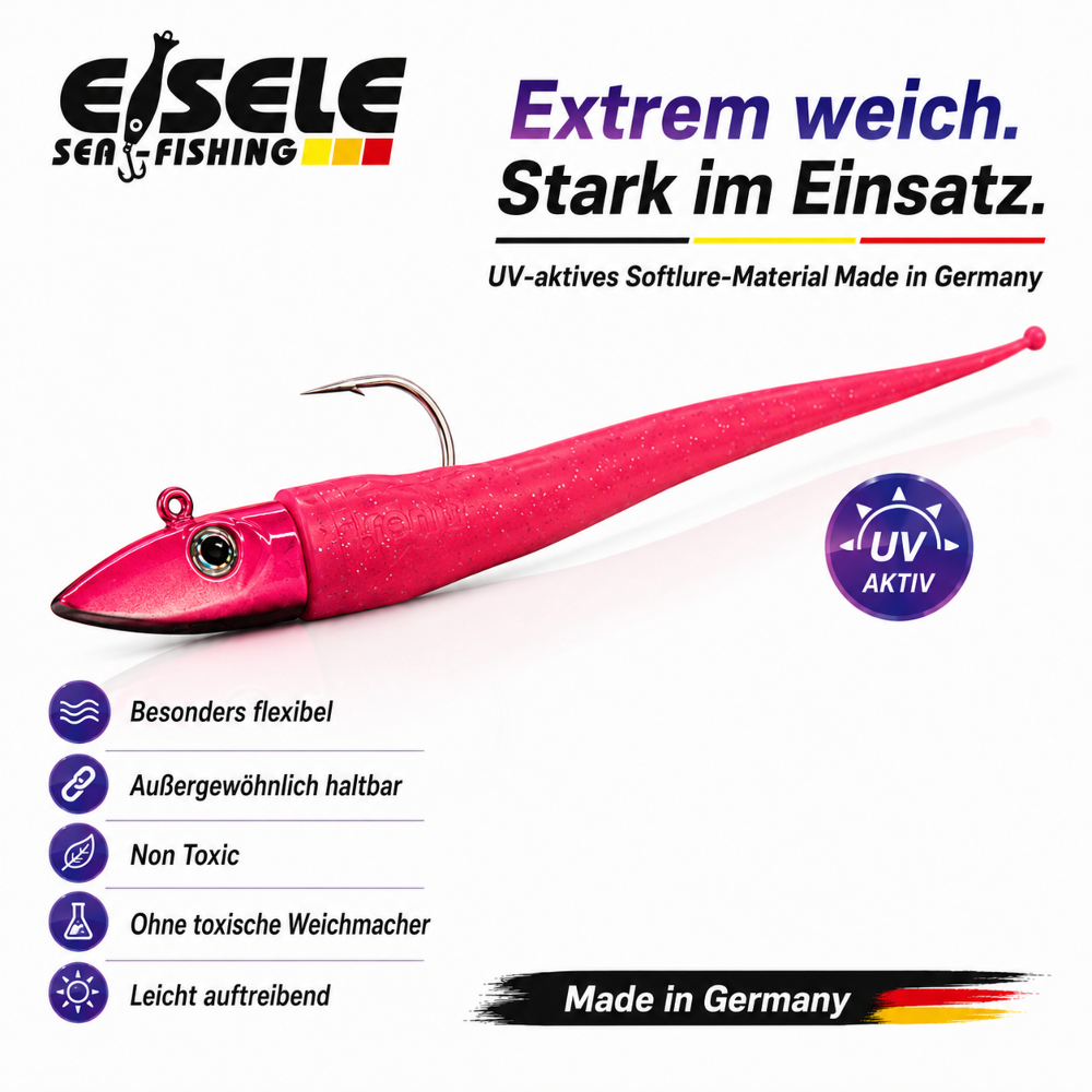 Eisele Sea-Fishing Flexxxi Maus mit Twitcher 16g - Pink