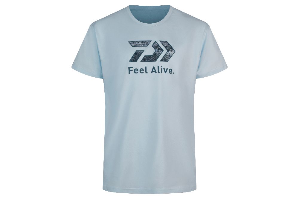 DAIWA D-VEC T-SHIRT TROUT – Kurzarm-Shirt Light Blue