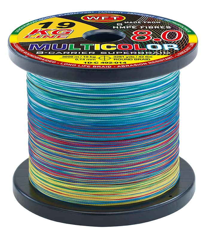 WFT KG 8.0 - Multicolor Line  0,16mm - 22kg - 3000m