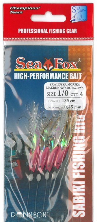 ROBINSON Sea Fox Heringsvorfach III mit 7 Einzelhaken in den Größen 2 oder 4 