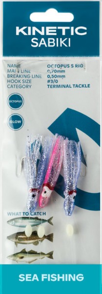 Kinetic Sabiki Octopus Rig Small - Vorfach