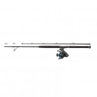 Silstar 7ft 20-30lb super boat and reel combo plus fee line and feathers. 