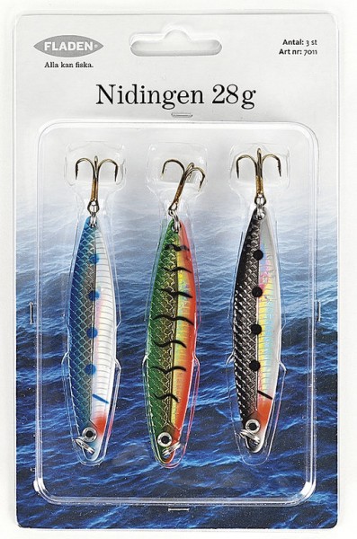 Fladen Nidingen Sea Trout-Spoon-Set - 3 Stück