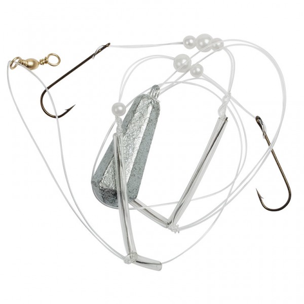 FLADEN Boat & Pier Rig for Flatfish Hook 1/0 with Sinker