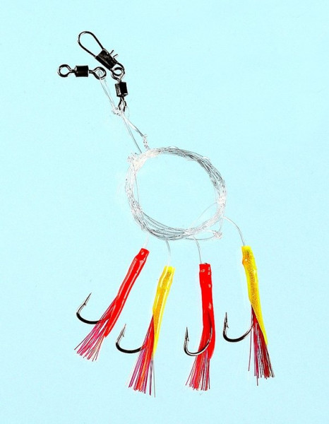 FLADEN Tube Rig - Red-Yellow - Size 3/0