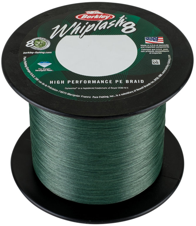 Berkley Whiplash 8 Green - je 25m 0,35mm - 93,9kg - per 25m-of bulk coil