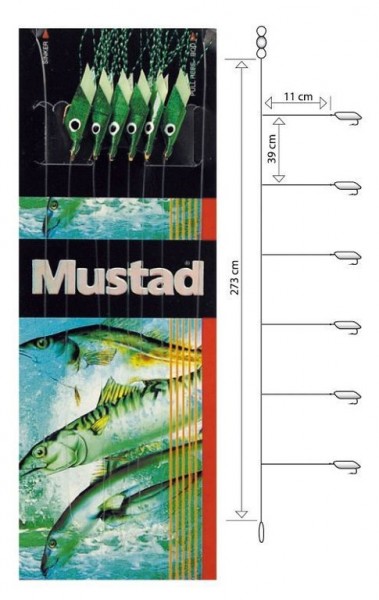 Mustad Piscator X-green Rig T92