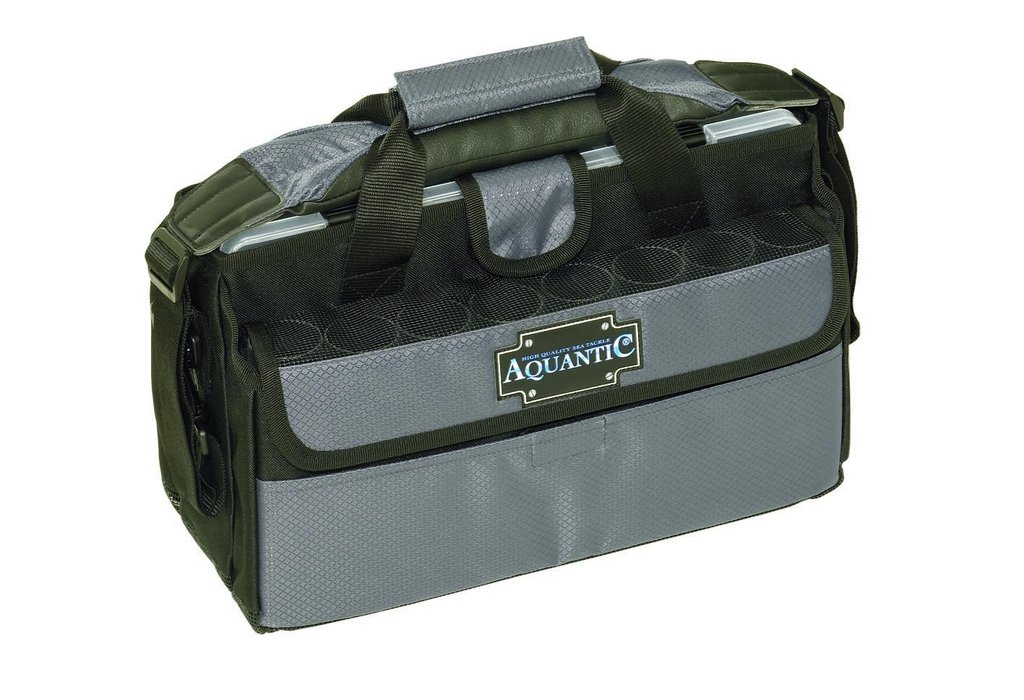 AQUANTIC Sea Tackle Case II Geräte-Box Pilker-Tasche Angel Köder Tragegurt SALE 