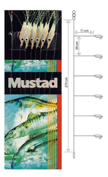 Mustad Piscator X-white Rig T91