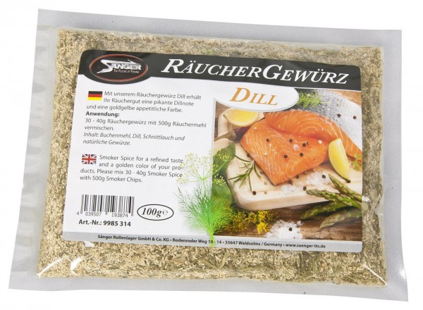 Sänger Räuchergewürz Dill 100g