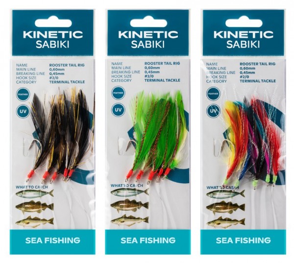 Kinetic Sabiki Rooster Tail Rig - Vorfach