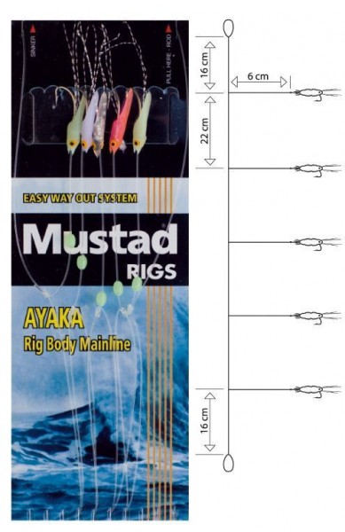 Mustad #4 Shrimp Bait Rig T18/S0967