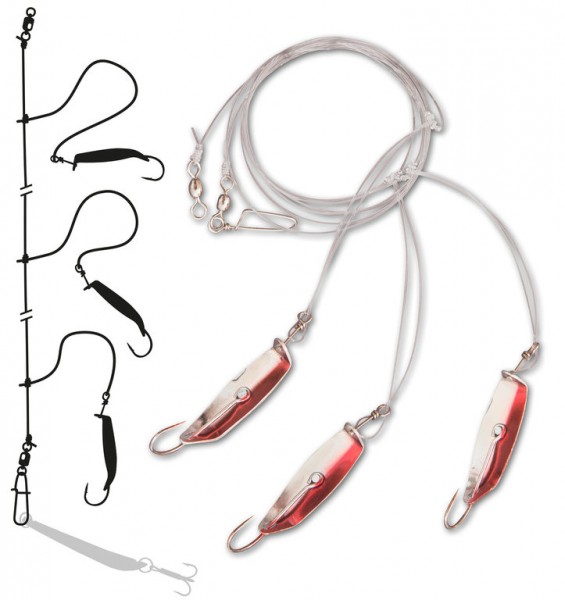 Zebco Köhler Rig - Saithe red/silver
