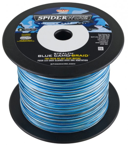 SPIDERWIRE Stealth Blue Camo - geflochtene Schnur