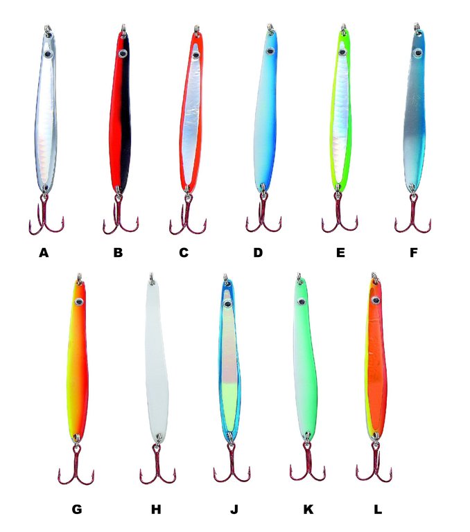 JENZI Dega Meerforellen Blinkerset 4 Stück Set 26g seatrout blinker spoon JENZI Dega Meerforellen Blinkerset 4 Stück Set 26g seatrout blinker spoon