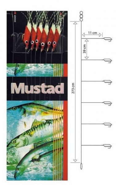 Mustad Piscator X-red Rig T93