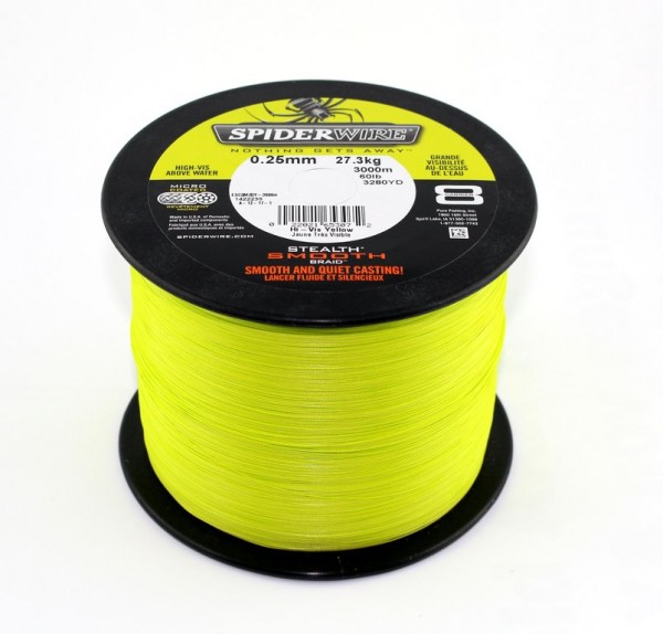 SPIDERWIRE Stealth Smooth 8 Yellow - 8-fach Geflochtene