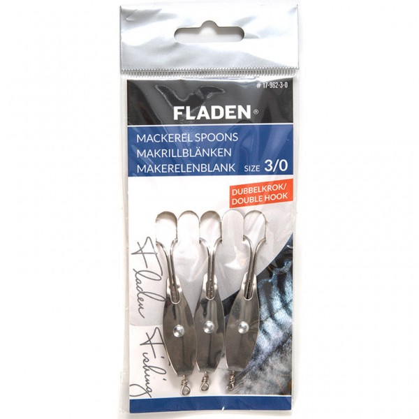 FLADEN Mackerel Spoons with Double Hook