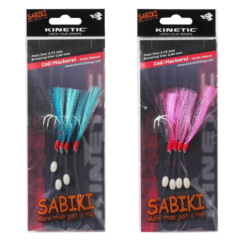 FishZone Cod Mackerel & Sabiki Rigs Traces SOLD IN PACKS OF 2 RIGS 
