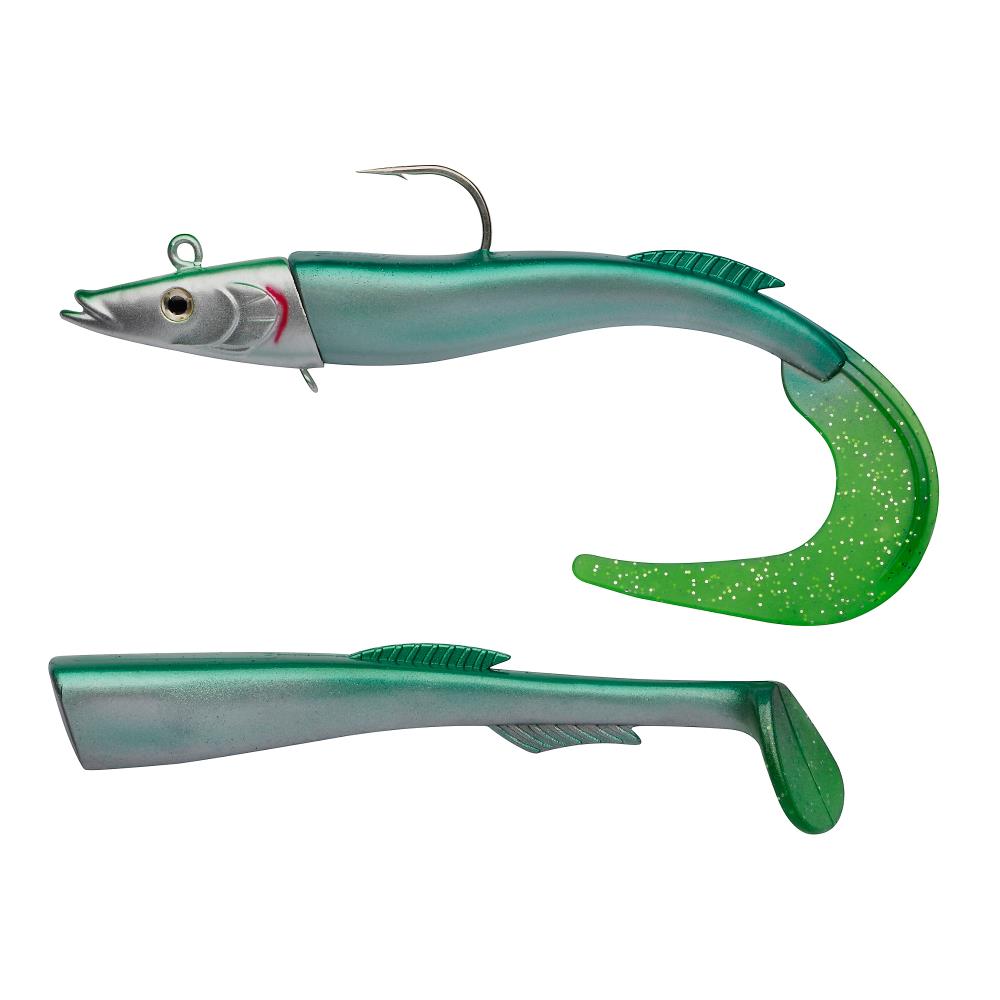 Berkley PowerBait Power Sandeel – Leurre Souple 15 Cm, Queue Curly Et Paddle, Parfumé, Pour Bar, Morue, Colin – Metallic Pink