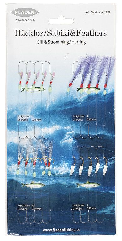 FLADEN Sabiki & Feather-Rig Herring/Mackerel 4-piece - Cheap Rigs