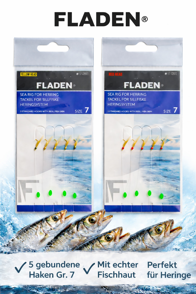 FLADEN Sea Rig Herring – Herring Rig with Real Fish Skin